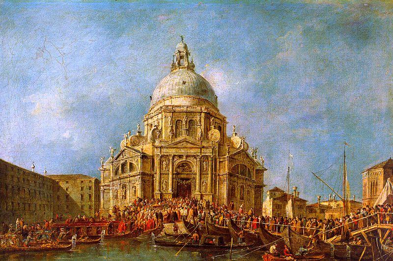 Francesco Guardi The Doge of Venice goes to the Salute on 21 November to Commemorate the end of the Plague of 1630